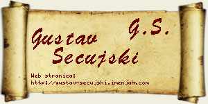 Gustav Sečujski vizit kartica